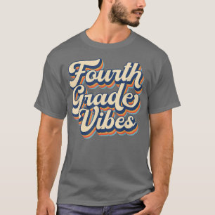 Vibes der vierten Klasse Zurück zur Schule Vintage T-Shirt