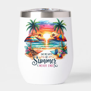 Vibes d'été Brushstroke Beach Sunset-34626