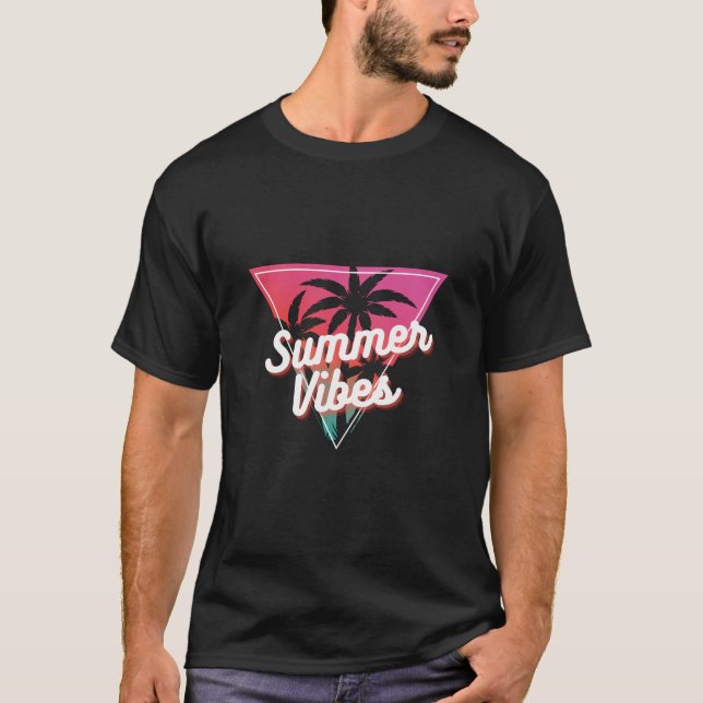 Vibes d'été Graphic T-Shirt - Trendy Tropical (Devant)