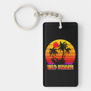 Vibes d'été rétro sauvage avec design de palmiers