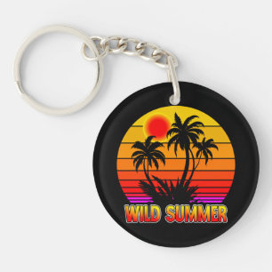 Vibes d'été rétro sauvage avec design de palmiers