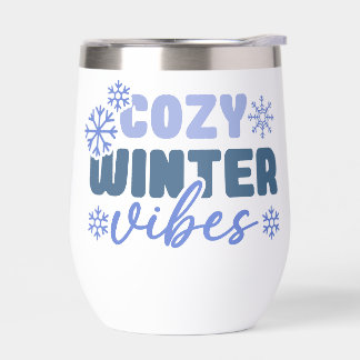 Vibes d'hiver confortables - Typographie du flocon