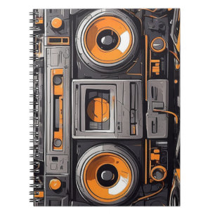 Vibes du carnet de notes Retro Boombox