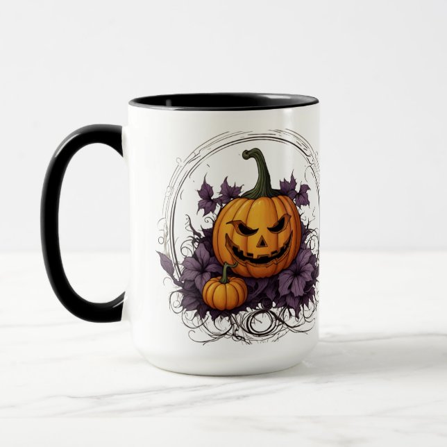 "Vibes Éffrayantes Halloween Mug - Sip in Funny St (Gauche)