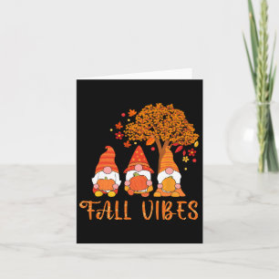 Vibes Herbstsaison Erntedankfest Kürbis Karte