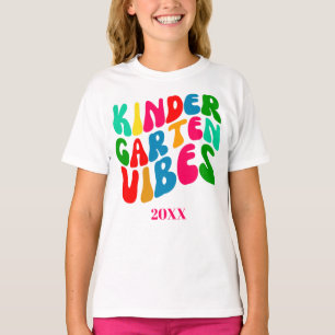 Vibes im Kindergarten Zurück zur Schule T-Shirt