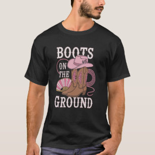 Vibes Pink Musik Western Country Stiefel Stiefel A T-Shirt