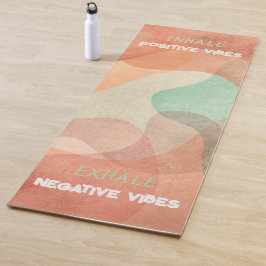 Vibes positives de tapis de yoga personnalisé