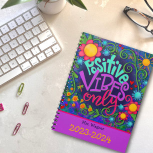 Vibes positives pour enseignant personnalisé Fun F