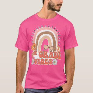 Vibes Retro 70er Rainbow Back to School S T-Shirt