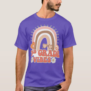 Vibes Retro 70er Rainbow Back to School S T-Shirt