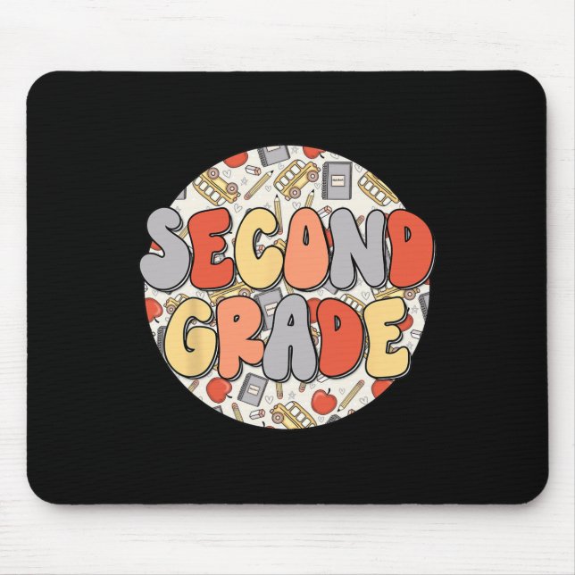 Vibes Retro Teachers Kids Back Mousepad (Vorne)