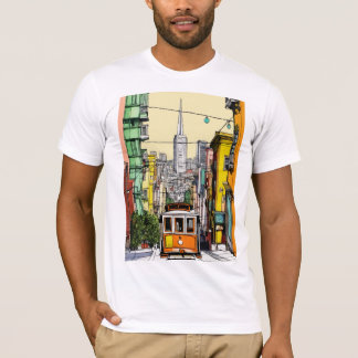 Vibes Urbaines : T-Shirt Streetcar Art de San Fran