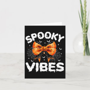 Vibes Women Girls Kinder Niedlich Halloween Pumpki Karte