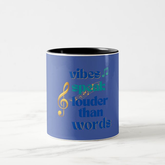Vibes Zweifarbige Tasse (Mittel)