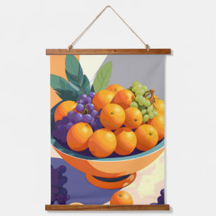 Vibin" mit Vitamin C Wandteppich Mit Holzrahmen