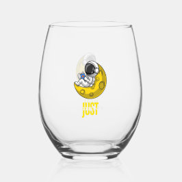 Vibing im Weltraum. Weinglas Ohne Stiel