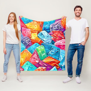 Vibranding Crystal Cluster Art Fleecedecke