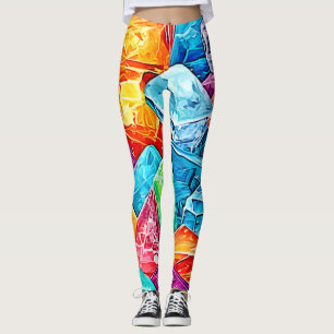 Vibranding Crystal Cluster Art Leggings