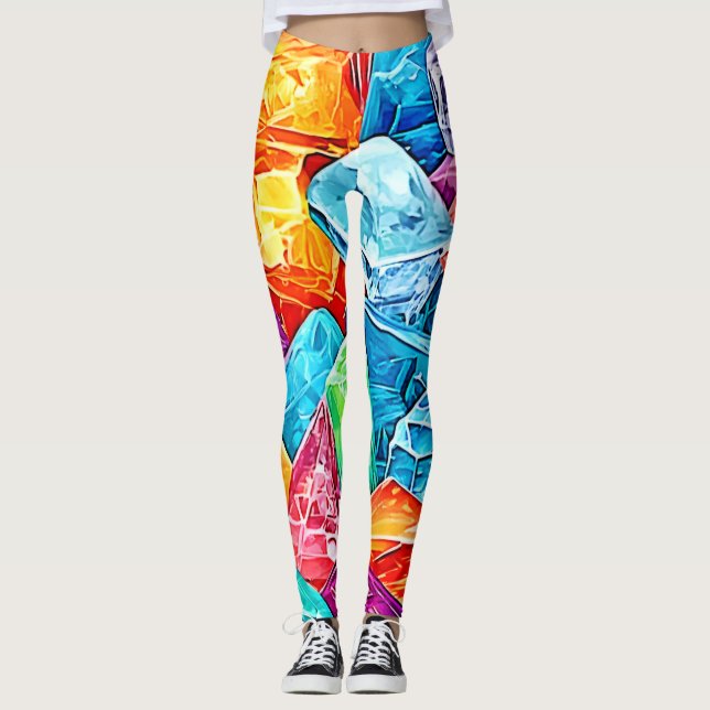 Vibranding Crystal Cluster Art Leggings (Vorderseite)