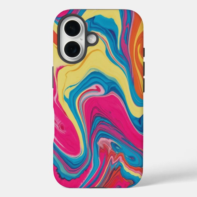 Vibranding Tye-Dye Marble Phone Case Design (Rückseite)