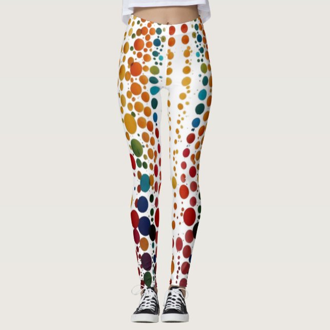 Vibranend Color Polka Dots Leggings (Vorderseite)