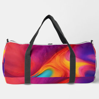 "Vibranend Gradient Splash Bag Texture: Duffle Bag
