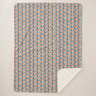 Vibranend Polka Dot Pattern auf Sherpa Blanket Sherpadecke