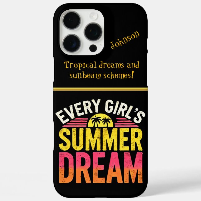 Vibranend Summer Statement iPhone 16 Pro Max Hülle (Rückseite)