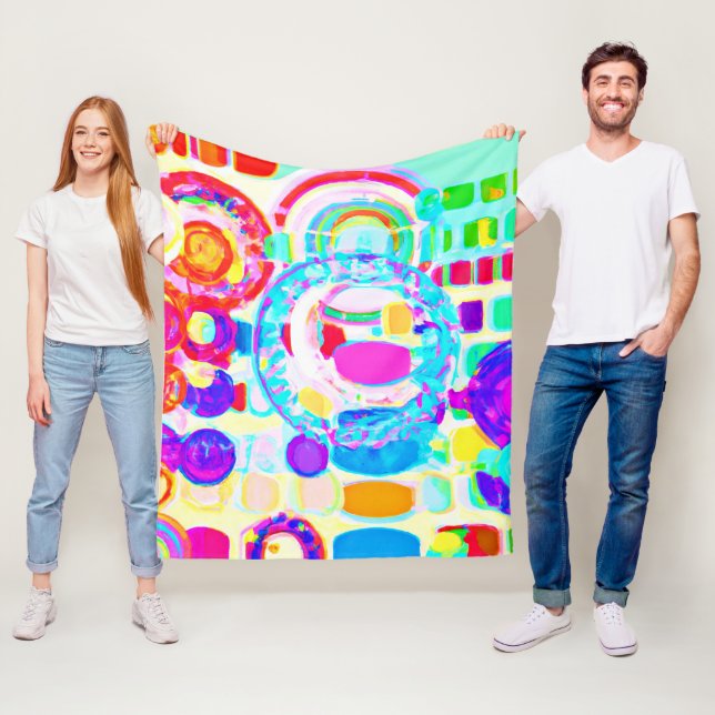 Vibraning Colors Random Pattern Fleecedecke (Beispiel)