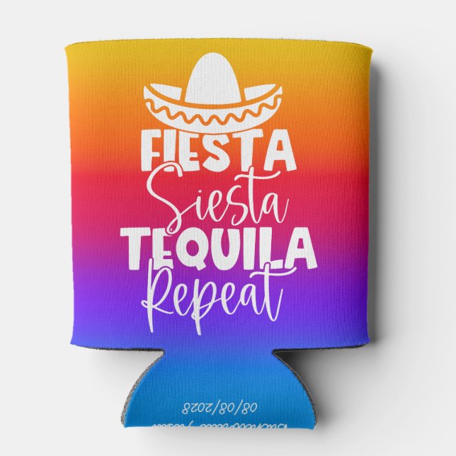 Vibraning Fiesta Junggeselinnen-Abschied Custom Dosenkühler (Rückseite)