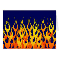 Vibraning Racing Flammen auf Navy Blue