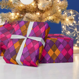 Vibraning Raute Diamonds Gift Wrap Geschenkpapier