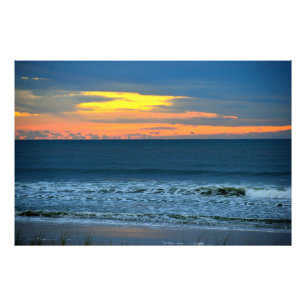 Vibranly Blue Coloration Sunrise Fotodruck