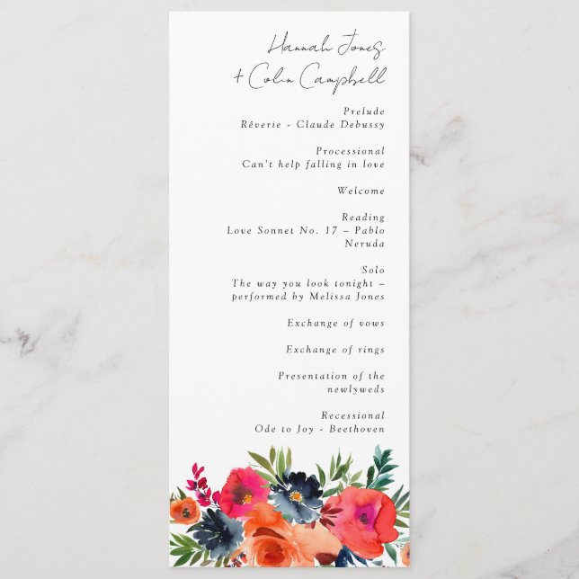 Vibranly Blue Orange Red Botanical Programm (Vorderseite)