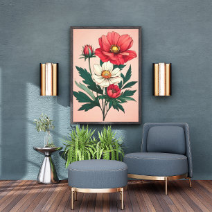 Vibranly Floral Bouquet - Ein Atemberaubendes Kuns Fotodruck