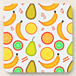 Vibranly Fruity Kaleidoscope Pattern Getränkeuntersetzer