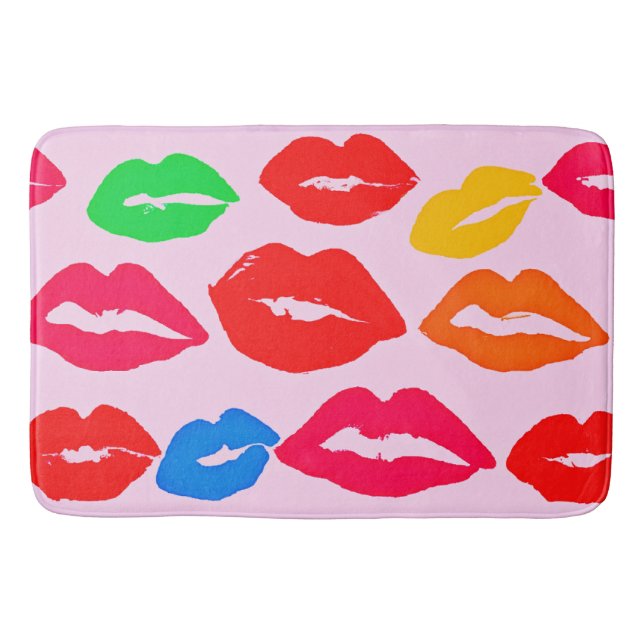 Vibranly Kissed by Colors Pattern Badematte (Vorderseite)