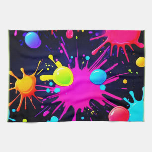 Vibranly Paint Spritzer Art Geschirrtuch