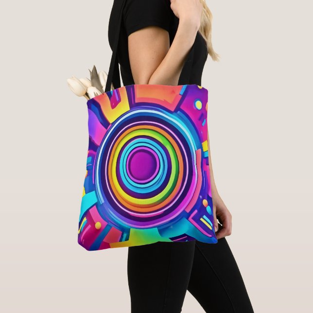 Vibranly Psychedelic Vortex Art Tasche (Von Nahem)