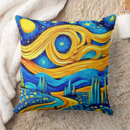 Vibranly Starry Artwork Kissen