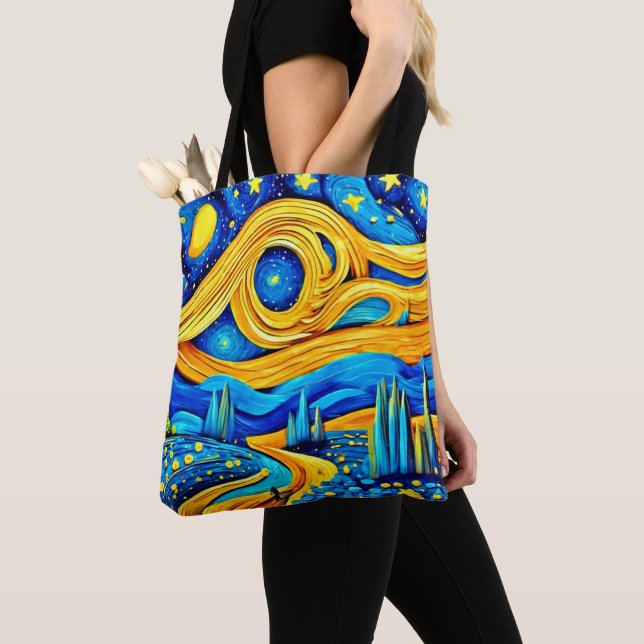 Vibranly Starry Artwork Tasche (Von Nahem)
