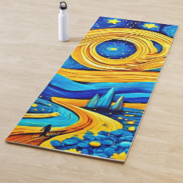 Vibranly Starry Artwork Yogamatte