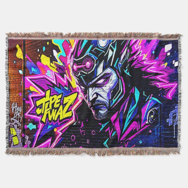 Vibranly Street Art Glow Decke (Vorderseite)