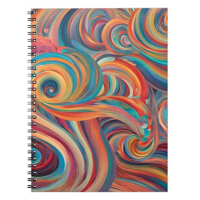 Vibranly Swirl Notebook Notizblock (Vorderseite)