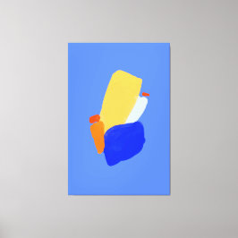 Vibrannende abstrakte gearbeitete Canvas Print Leinwanddruck