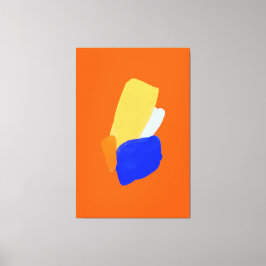 Vibrannende abstrakte gearbeitete Canvas Print Leinwanddruck