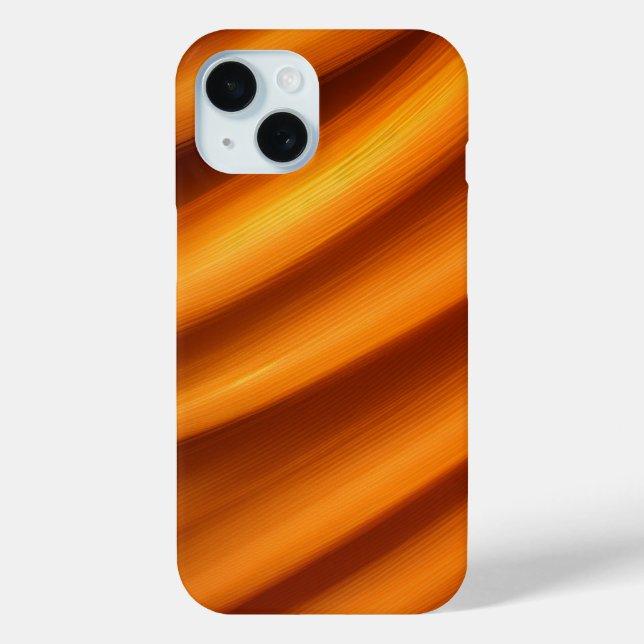 Vibrannt Orange Swirl Art Case-Mate iPhone Hülle (Rückseite)
