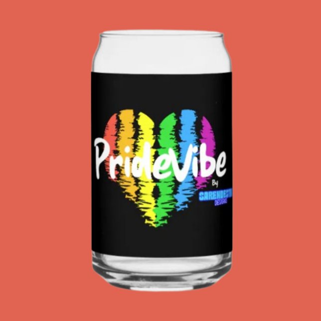 Vibrannt PrideVibe: Toast mit Regenbogenherz Dosenglas (Von Creator hochgeladen)