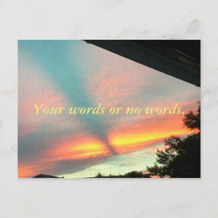 Vibrannte Night Sky Pink Yellow Orange Blue Postca Postkarte